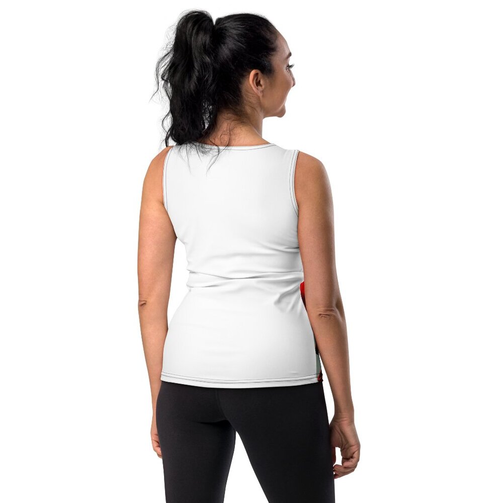 NWT - XS to XL - All-Over Print Women's Tank Top Premium Athleisure Active Wear - Picture 8 of 9